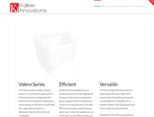Tablet Screenshot of kaliberinnovations.com